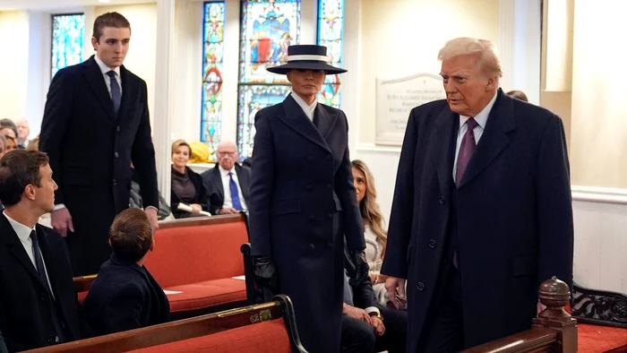 Melania Trump la Biserica Sf.Johna/2025