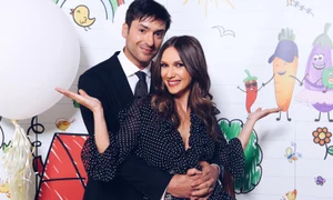 Adela Popescu și Radu Vâlcan și au botezat băiețelul pe 5 mai jpeg