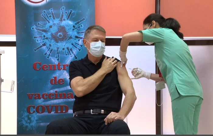 Preşedintele Iohannis s-a vaccinat