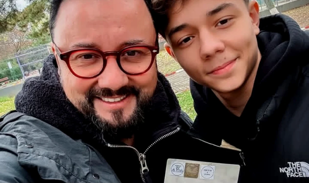 Cătălin Măruță a mers împreună cu David să voteze foto: Instagram