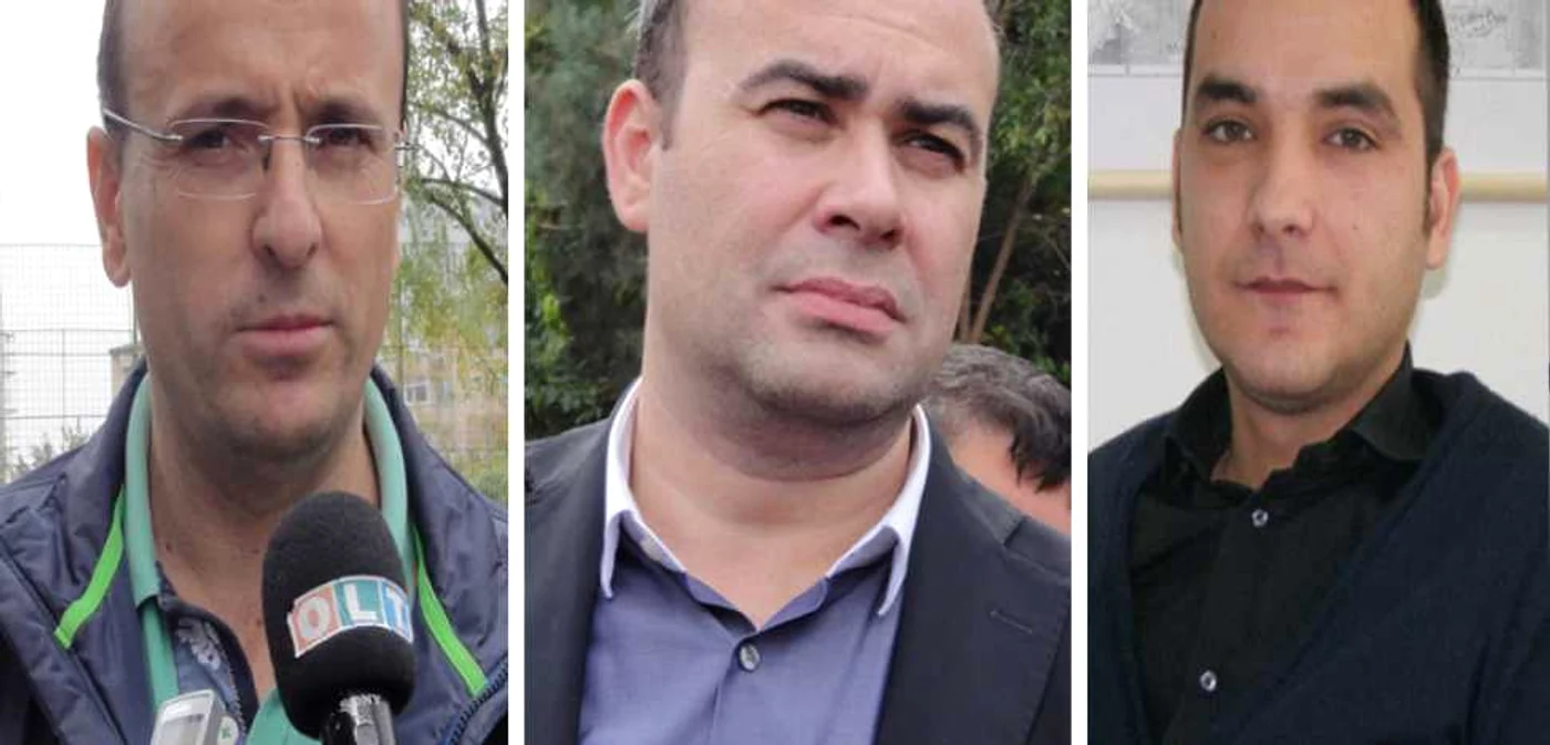 De la stg., la dr. - Minel Prina, Darius Vâlcov, Lucian Şuşală