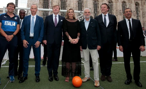 Italian Football Federation Welcomes Dutch Royals jpeg