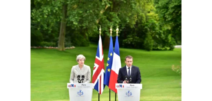 Premierul britanic Theresa May, întâlnire cu preşedintelşe Franţei, Emmanuel Macron