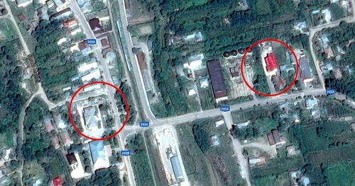 Distanţa de la cele două primării este de doar 300 de metri FOTO google maps