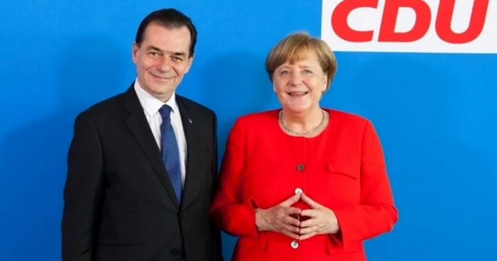 Ludovic Orban şi Angela Merkel. FOTO Facebook PNL