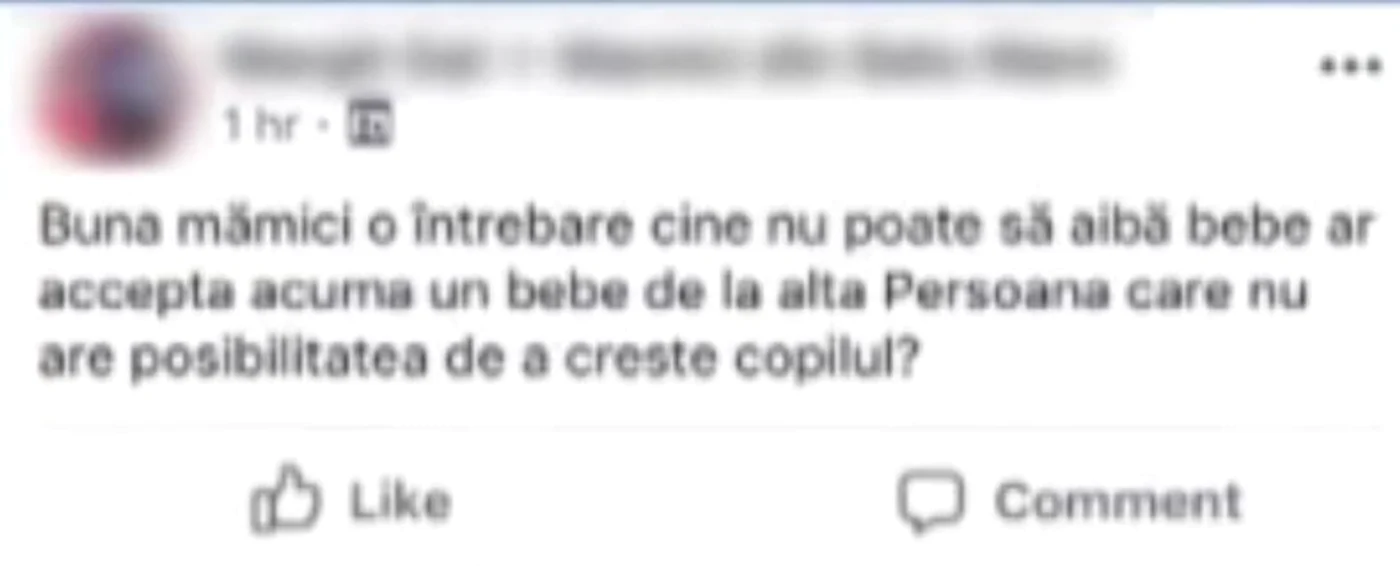 Anunțul făcut de femeie pe Facebook