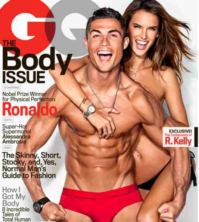 Ronaldo și Ambrosio fac furori în numărul de februarie al revistei GQ