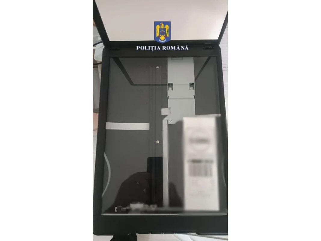 Vouchere SGR falsificate - Foto Poliția Română