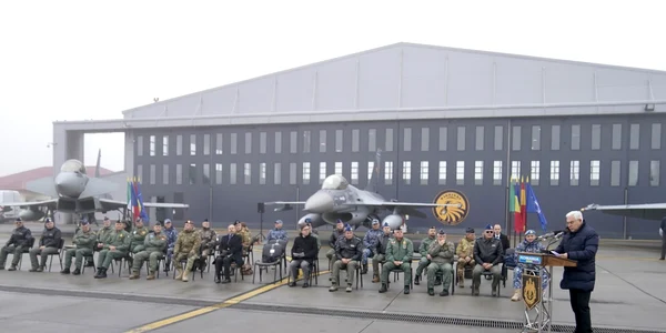 Detașamente ale Forțelor Aeriene Italiene, Spaniole și Române vor executa misiunea de Poliție Aeriană Întărită. Foto MApN