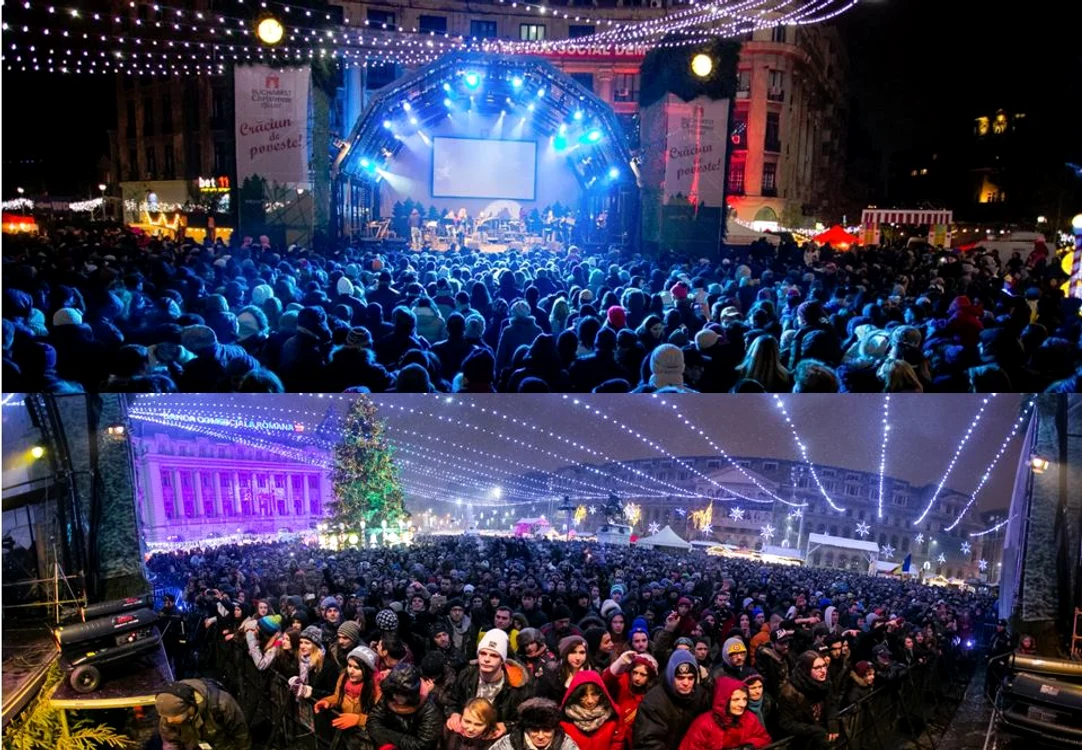 Târgul de Crăciun al Bucureștiului e deschis la Piața Universității până la 27 decembrie 2015