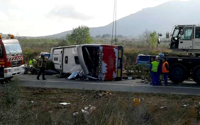 14 studenţi au murit în accidentul din Spania