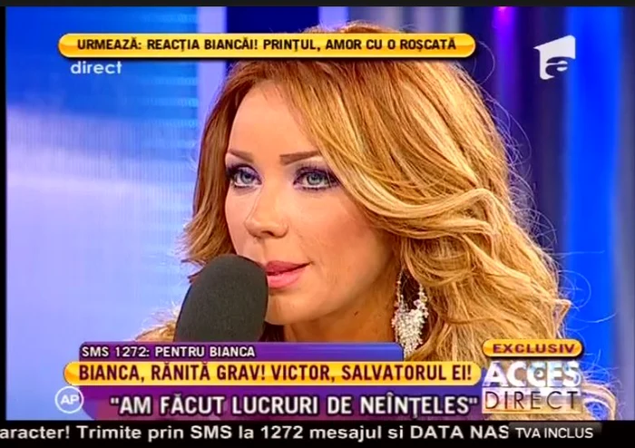Bianca a fost foarte emoţionată când a vorbit despre Victor