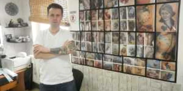 Adrian Berdean, pasionat de arta tatuării