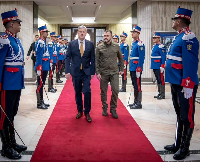 Cătălin Predoiu și omologul său ucrainean, Ihor Klymenko FOTO: MAI