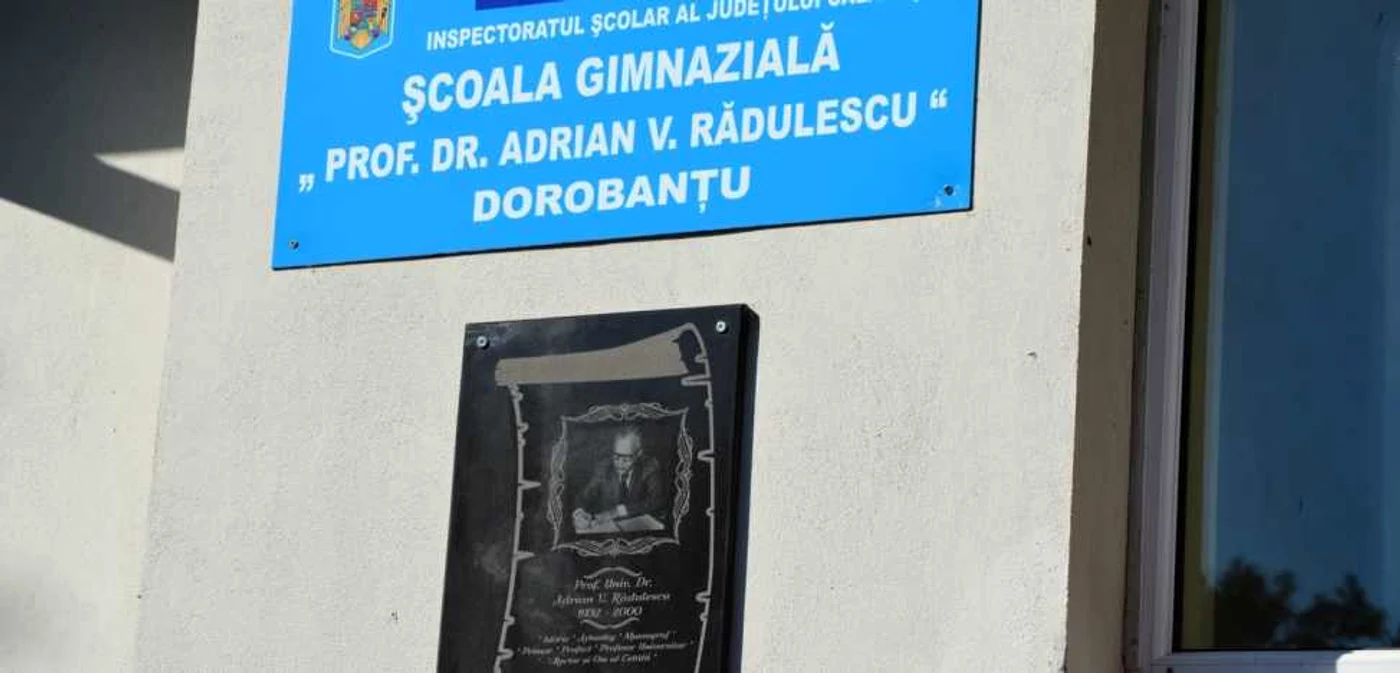 Şcoala din comuna Dorobanţu a primit numele marelui istoric, fiu al satului