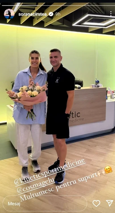 Sorana, primită cu flori la clinică de Gelu Cosma