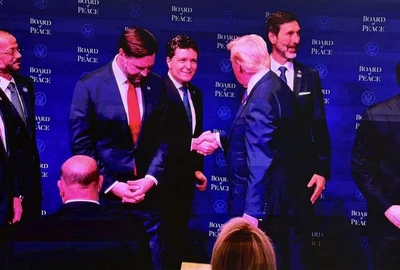 nicusor dan participa la prima reuniune a consiliului pacii al lui trump presedintele a plecat la washington cu un avion inchiriat FoTO administratia prezitentiala 1047600 webp