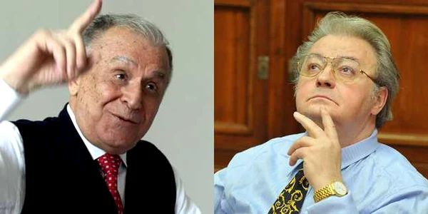 COLAJ Ion Iliescu si Vadim Tudor FOTO Adevarul