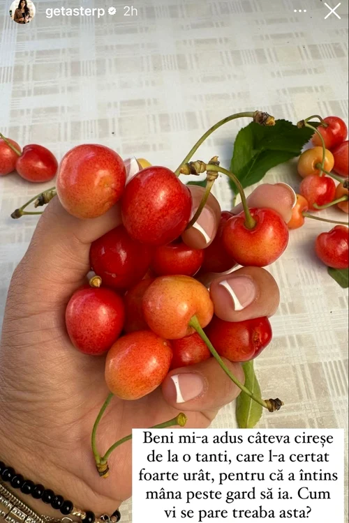 Postarea de pe Instagram a Getuței Sterp 