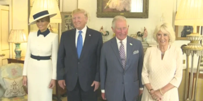 Familia Trump, primită la ceai, în privat, de prinţul Charles şi Camilla, la Clarence House  FOTO: Twitter