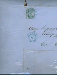 Marcă poștală „cap de bour” (© Arhivele Naționale ale României, SJAN Iași, fond Visteria Moldovei. Direcția Poștelor, dosar 157/1859)