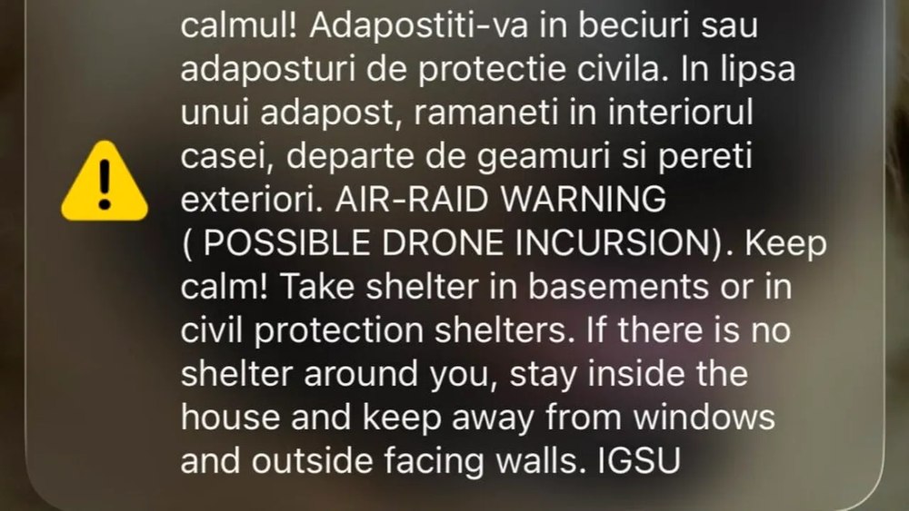 Alertă aeriană în județul Tulcea. Locuitorii, avertizați asupra riscului unor atacuri cu drone
