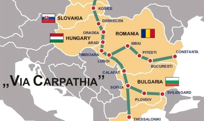 Proiectul susţinut de americani ar putea redesena harta autostrăzilor din România, dar şi din alte ţări vecine nouă FOTO Iniţiativa celor Trei Ţări