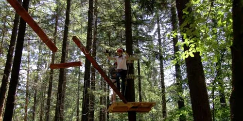 Parcul de Aventură de la Zărneşti. FOTO Wolf Park Adventure 
