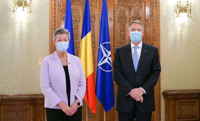 Klaus Iohannis şi Ylva Johansson FOTO Presidency.ro