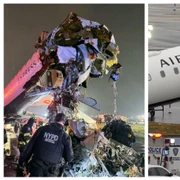 Accident avion Air Canada pe aeroportul LaGuardia din New York FOTO Profimedia
