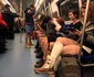 Ziua fără pantaloni la metrou a ajuns în Bucureşti. Foto Roberto Sălceanu