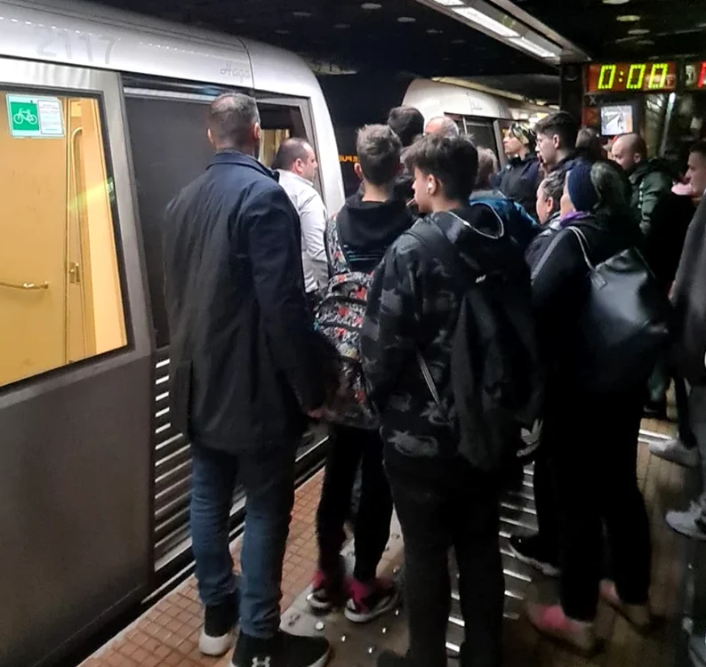 Incident la metrou / foto: Facebook
