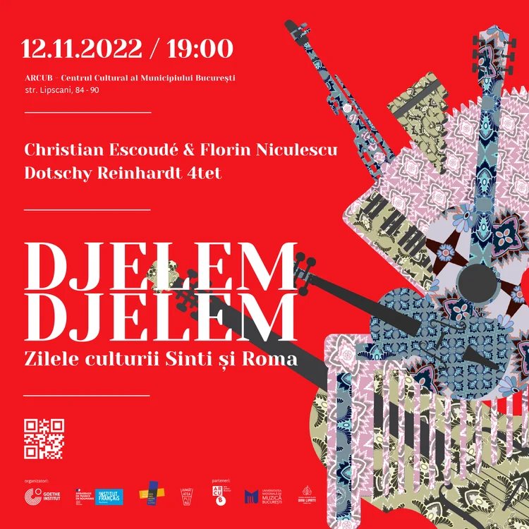 Afiș - Djelem, djelem – Zilele Culturii Sinti și Roma 2022 în premieră la București