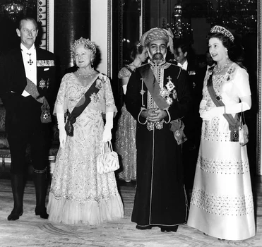 Qaboos Bin Said Al Said And Queen Elizabeth II jpeg