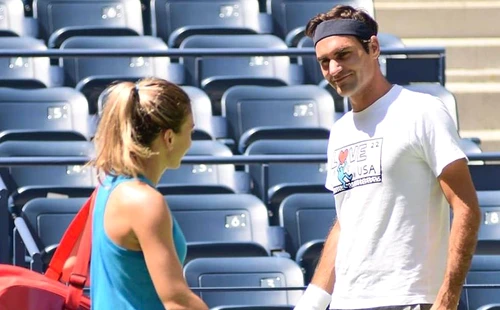 Simona Halep Roger Federer foto FB Halep