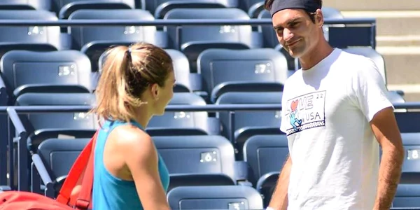 Simona Halep Roger Federer foto FB Halep