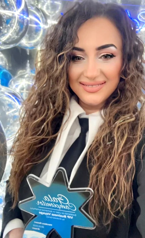 Andreea Sandu, premiată la Gala Campionilor de la Brașov foto: arhiva personală 