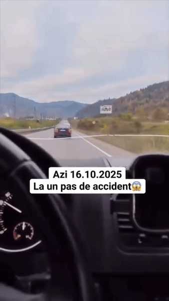 Manevră criminală pe DN17: accident evitat la secundă după o depășire inconștientă. Ce sancțiune a primit