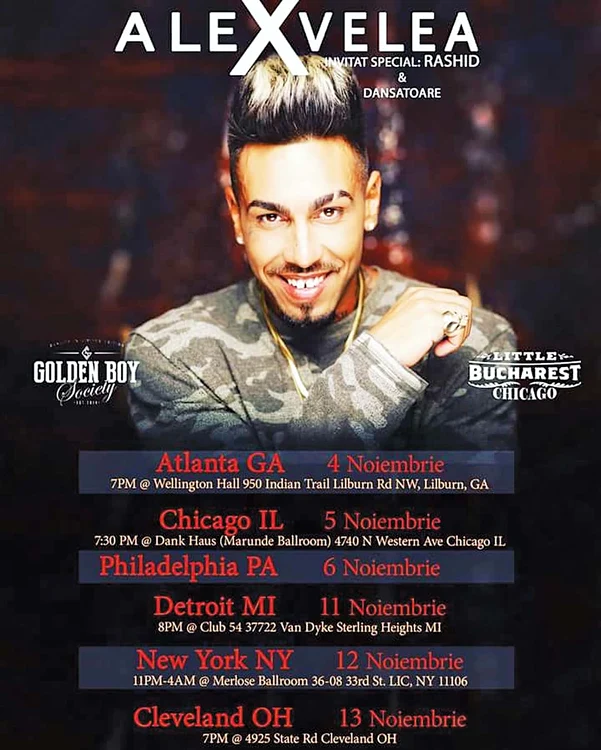 Graviduţa Antonia se odihneşte, tăticul Alex munceşte. Luna viitoare, solistul va avea 6 concerte peste Ocean, de unde se va întoarce cu buzunarele pline