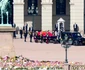 Prințul Sverre Magnus, Regele Haakon, Prințesa Ingrid Alexandra și Prințesa Martha Louise la funeraliile Regelui Harald.