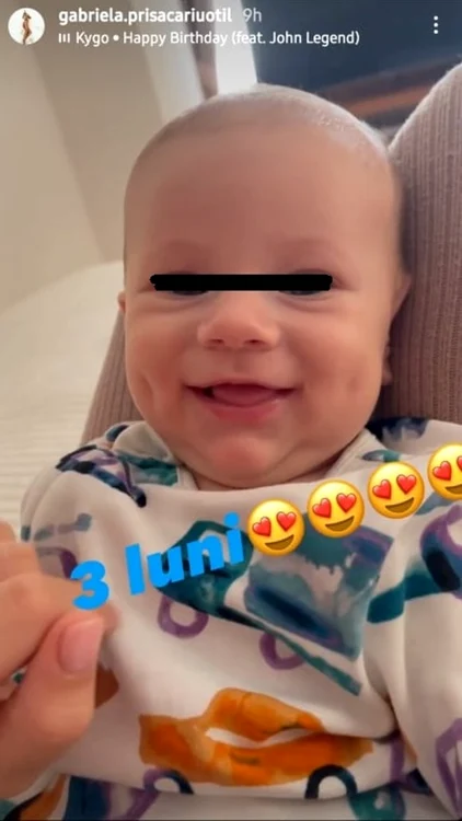 Luca seamană tot mai mult cu Gabriela PrisăcariuFoto: Arhivă personală
