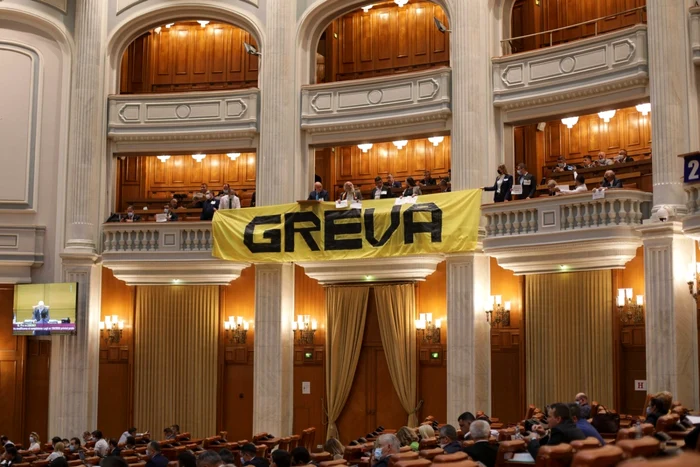 Greva AUR în Parlament FOTO Inquam Photos / Octav Ganea