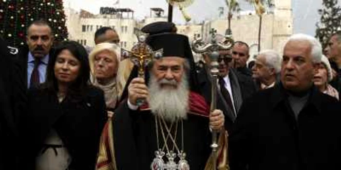 Patriarhul Theophilos în Cisiordania FOTO AFP