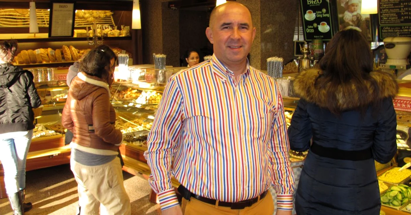 Aurel Bizo are o patiserie renumită care îi poartă numele şi care se găseşte în centrul oraşului Baia Mare Foto: Cosmin Carp