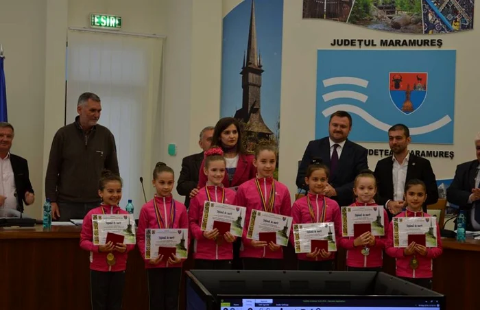 Gimnastele au primit diplome şi plachete Foto: CJ MM