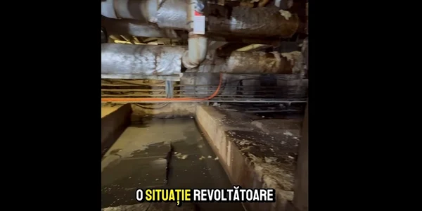 focar de infecție la subsolul SPitalului Județean Constanța Foto Captură video Florin Mitroi jpg