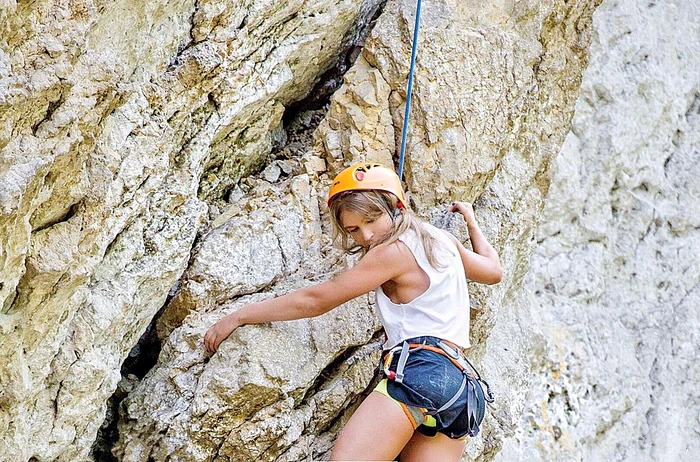 Corina Bud nu are frică de înălţime