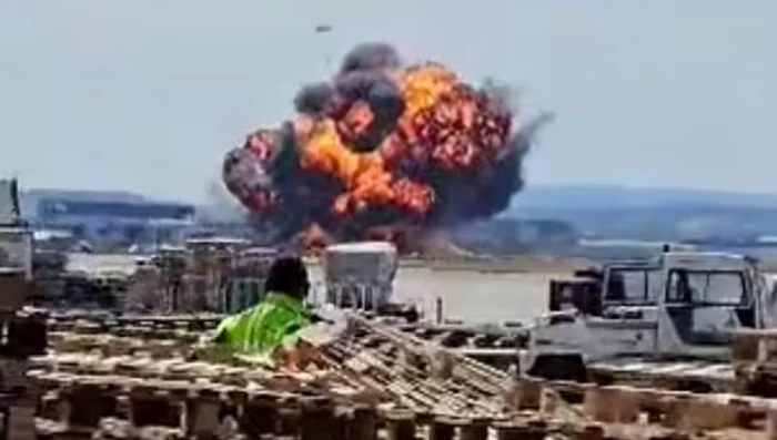 Incidentul a avut loc în apropierea unei zone populate FOTO Captură Express