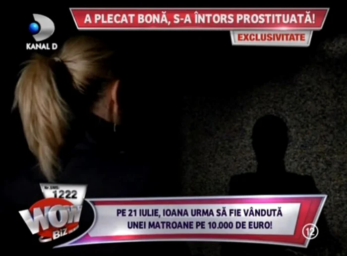 Ioana a povestit experienţă cumplită prin care a trecut, sub protecţia anonimatului (captură: Kanal D)