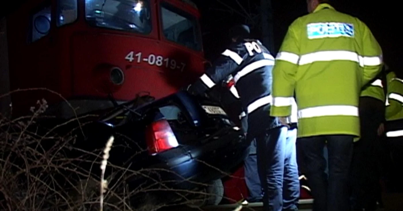 Autoturismul a fost făcut praf
